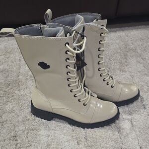 Harley Davidson Womens Walsen 6"? Laceup Boot Side Zip